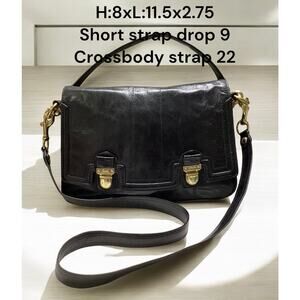 Coach Black Leather Crossbody Bag